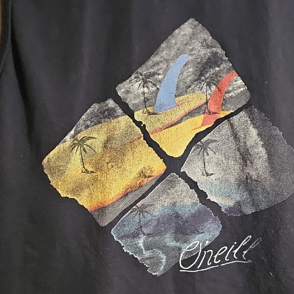 O'Neill Graphic Black Sleeveless Tank Top - Picture 4 of 6